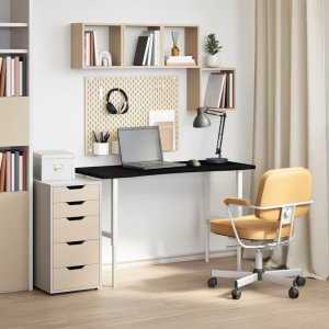 vidaXL vidaXL Blat biurka, ciemnobrązowy, 120x50x2,5 cm, lite drewno dębowe 3