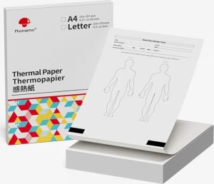 Phomemo Papier Termiczny Kartki Biały A4 210mm 200 szt. do Phomemo M832 M833 M08F / Q22-DZF2-RMSG10-A4 9