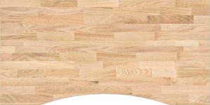 vidaXL Blat biurka, surowe, 100x50x2,5 cm, lite drewno dębowe 2