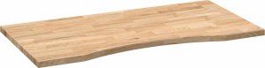 vidaXL Blat biurka, surowe, 100x50x2,5 cm, lite drewno dębowe 4