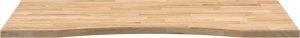 vidaXL Blat biurka, surowe, 100x50x2,5 cm, lite drewno dębowe 5