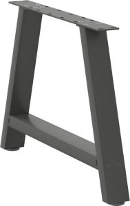 vidaXL vidaXL Nogi do stolika kawowego, 2 szt., antracyt, 60x(42-43) cm, stal 4