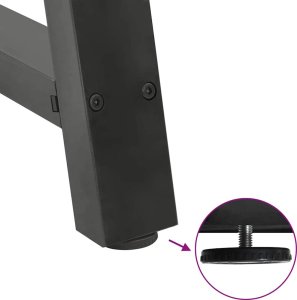 vidaXL vidaXL Nogi do stolika kawowego, 2 szt., antracyt, 60x(42-43) cm, stal 9