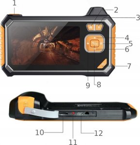 Inskam Kamera INSPEKCYJNA DUO ENDOSKOP DWIE KAMERY 5M 7LED 2x Full HD LCD 5.5mm 16