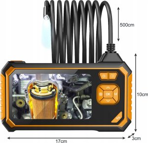Inskam Kamera INSPEKCYJNA DUO ENDOSKOP DWIE KAMERY 5M 7LED 2x Full HD LCD 5.5mm 28