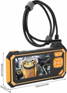 Inskam Kamera INSPEKCYJNA DUO ENDOSKOP DWIE KAMERY 5M 7LED 2x Full HD LCD 5.5mm 38