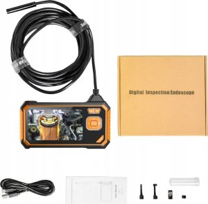 Inskam Kamera INSPEKCYJNA DUO ENDOSKOP DWIE KAMERY 5M 7LED 2x Full HD LCD 5.5mm 45