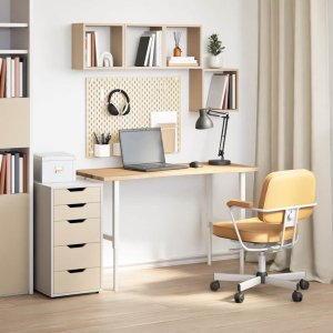 vidaXL Blat biurka, surowe, 120x60x2,5 cm, lite drewno dębowe 3