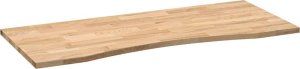 vidaXL Blat biurka, surowe, 120x60x2,5 cm, lite drewno dębowe 4