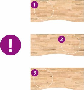 vidaXL Blat biurka, surowe, 120x60x2,5 cm, lite drewno dębowe 7