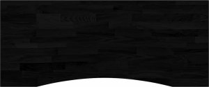 vidaXL Blat biurka, ciemnobrązowy, 120x60x2,5 cm, lite drewno dębowe 2