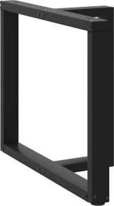 vidaXL vidaXL Nogi do stołu jadalnego, 2 pcs., czarne, 100x35x(72-73)cm, stal 3