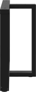vidaXL vidaXL Nogi do stołu jadalnego, 2 pcs., czarne, 100x35x(72-73)cm, stal 4