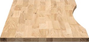 vidaXL vidaXL Blat biurka, surowe, 120x50x2,5 cm, lite drewno dębowe 6