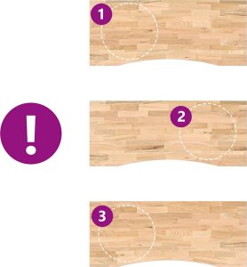 vidaXL vidaXL Blat biurka, surowe, 120x50x2,5 cm, lite drewno dębowe 7