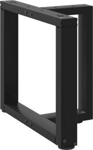 vidaXL vidaXL Nogi do stolika kawowego, 2 pcs., czarne, 50x25x(42-43)cm, stal 4