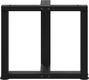 vidaXL vidaXL Nogi do stolika kawowego, 2 pcs., czarne, 50x25x(42-43)cm, stal 6