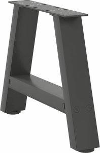 vidaXL vidaXL Nogi do stolika kawowego, 2 szt., antracyt, 40x(30-31) cm, stal 4