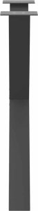 vidaXL vidaXL Nogi do stołu jadalnego, 2 szt., antracyt, 80x(72-73) cm, stal 6