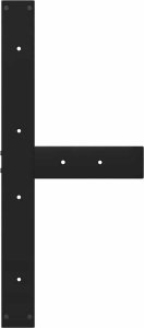 vidaXL vidaXL Nogi do stołu jadalnego, 2 pcs., czarne, 80x35x(72-73) cm, stal 6