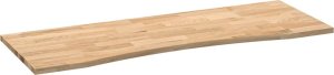 vidaXL Blat biurka, surowe, 140x50x2,5 cm, lite drewno dębowe 4