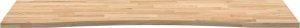 vidaXL Blat biurka, surowe, 140x50x2,5 cm, lite drewno dębowe 5