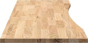 vidaXL Blat biurka, surowe, 140x50x2,5 cm, lite drewno dębowe 6