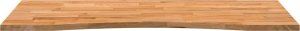 vidaXL Blat biurka, jasnobrązowy, 120x50x2,5 cm, lite drewno dębowe 5