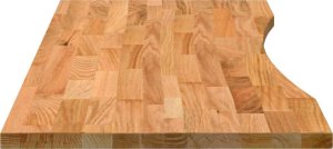 vidaXL Blat biurka, jasnobrązowy, 120x50x2,5 cm, lite drewno dębowe 6