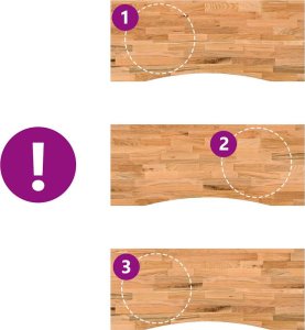 vidaXL Blat biurka, jasnobrązowy, 120x50x2,5 cm, lite drewno dębowe 7