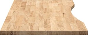 vidaXL Blat biurka, surowe, 100x60x2,5 cm, lite drewno dębowe 6
