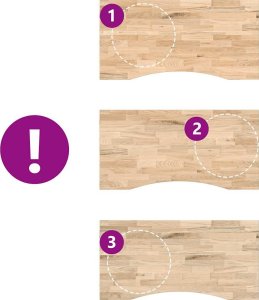 vidaXL Blat biurka, surowe, 100x60x2,5 cm, lite drewno dębowe 7