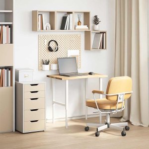 vidaXL Blat biurka, surowe, 80x50x2,5 cm, lite drewno dębowe 3