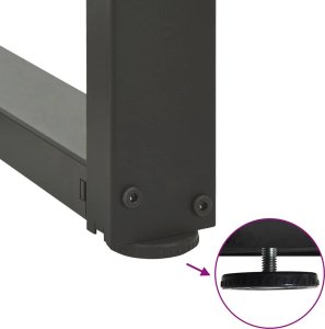 vidaXL vidaXL Nogi do stolika kawowego, 2 pcs., antracyt, 50x25x(30-31) cm 8