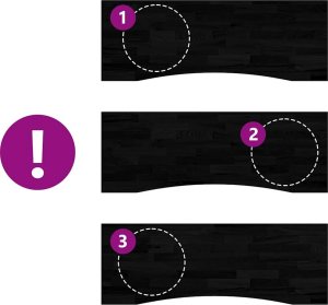 vidaXL Blat biurka, ciemnobrązowy, 140x50x2,5 cm, lite drewno dębowe 7