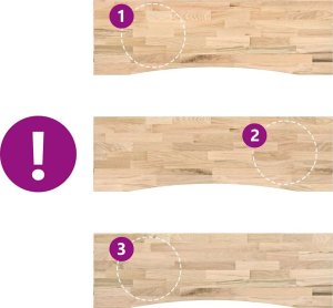 vidaXL Blat biurka, surowe, 160x50x2,5 cm, lite drewno dębowe 6