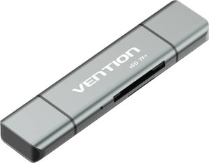 Czytnik Vention USB Type-A/USB Type-C/Micro-USB  szary (CCJH0) 2