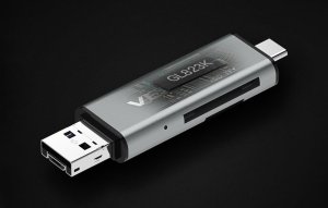 Czytnik Vention USB Type-A/USB Type-C/Micro-USB  szary (CCJH0) 3