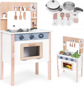 Ecotoys Kuchnia dla dzieci z 8 akcesoriami piekarnik kran zlew ECOTOYS 1