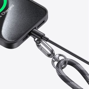 Usams USAMS Uniwersalna smycz do telefonu 1,6m szary/grey ZB316GS01 (US-ZB316) 7