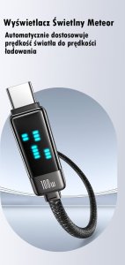 Usams USAMS Kabel USB-C na USB-C 100W 1,2m      Zinc Alloy Fast Charging Data Cable Meteor Series SJ744USB01 (US-SJ744) 11