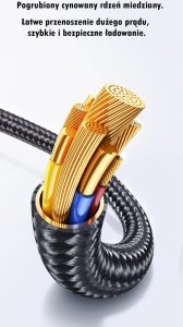 Usams USAMS Kabel USB-C na USB-C 100W 1,2m      Zinc Alloy Fast Charging Data Cable Meteor Series SJ744USB01 (US-SJ744) 15