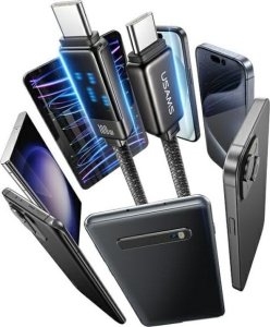 Usams USAMS Kabel USB-C na USB-C 100W 1,2m      Zinc Alloy Fast Charging Data Cable Meteor Series SJ744USB01 (US-SJ744) 6