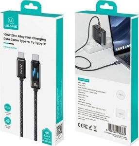 Usams USAMS Kabel USB-C na USB-C 100W 1,2m      Zinc Alloy Fast Charging Data Cable Meteor Series SJ744USB01 (US-SJ744) 8
