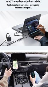 Kabel USB Usams USB-C - 2x USB-C 1.2 m Czarny 10