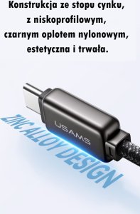 Usams USAMS Kabel USB-C na Lightning 30W 1,2m   Zinc Alloy Fast Charging Data Cable Meteor Series SJ743USB01 (US-SJ743) 13