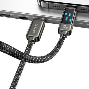 Usams USAMS Kabel USB-C na Lightning 30W 1,2m   Zinc Alloy Fast Charging Data Cable Meteor Series SJ743USB01 (US-SJ743) 5