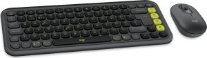 Klawiatura + mysz Logitech POP Icon Combo grafitowo-zielone (920-013275) 2