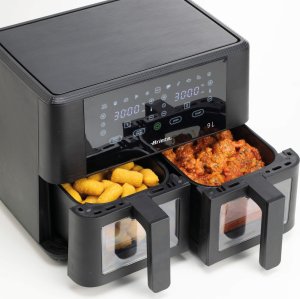 Frytkownica beztłuszczowa Ariete Ariete 4631/00 Podwójny 9 l 2400 W Frytkownica na gorące powietrze Czarny 4