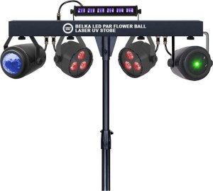 LIGHT4ME BELKA LED PAR FLOWER BALL LASER UV STROBE multiefekt oświetlenie disco 2
